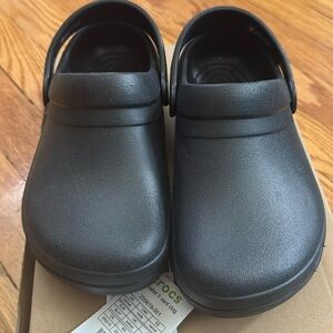 Black Croc clogs
